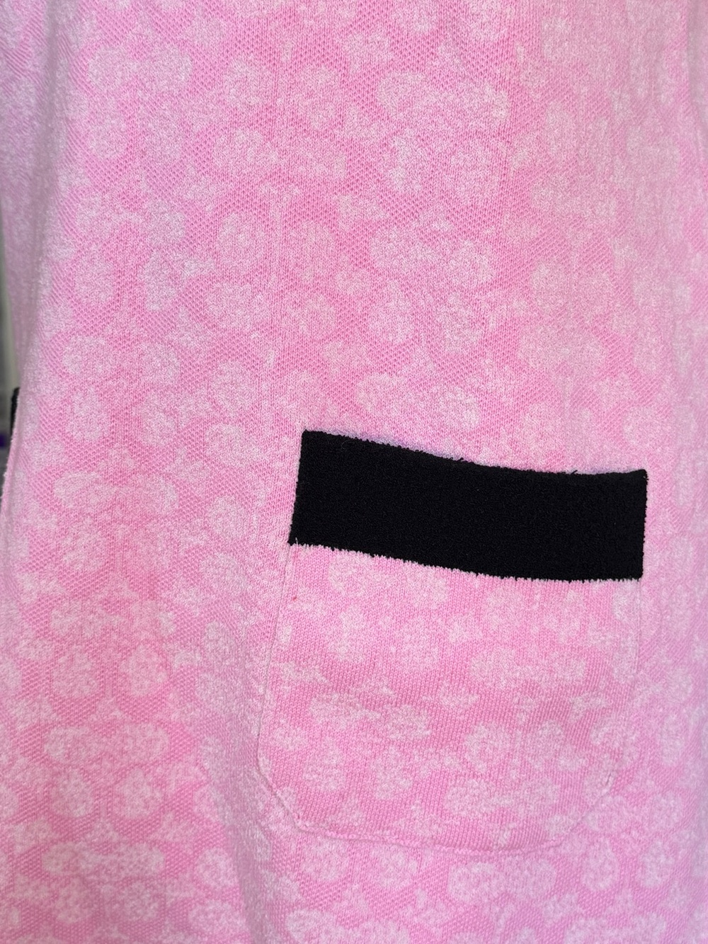 Coach Pink Floral Knit Polo Dress - Picture 6 of 8
